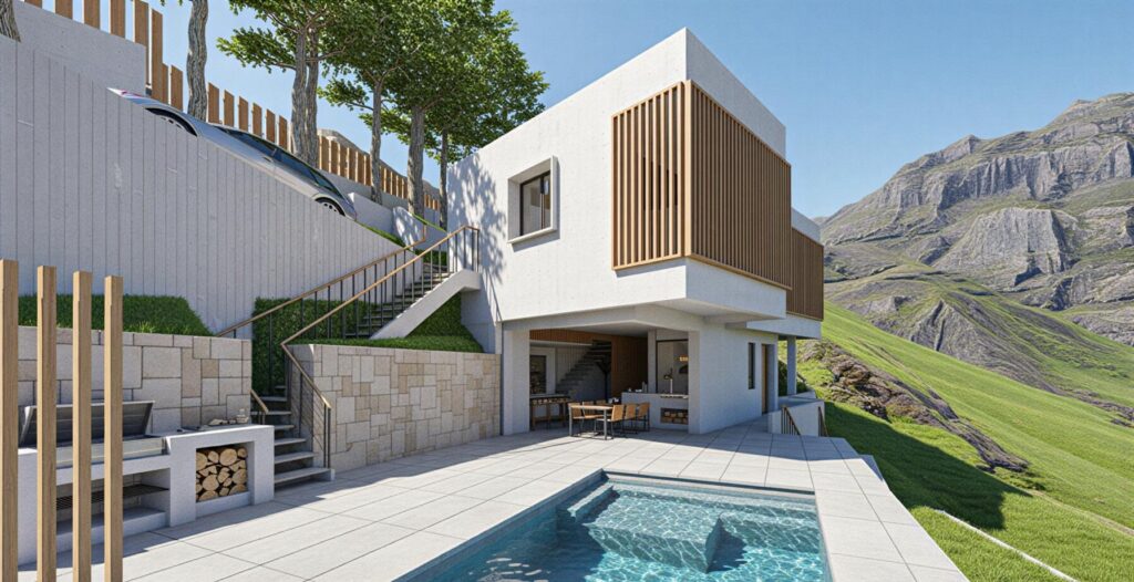 Vivienda unifamiliar Célebes Barat exterior piscina Málaga