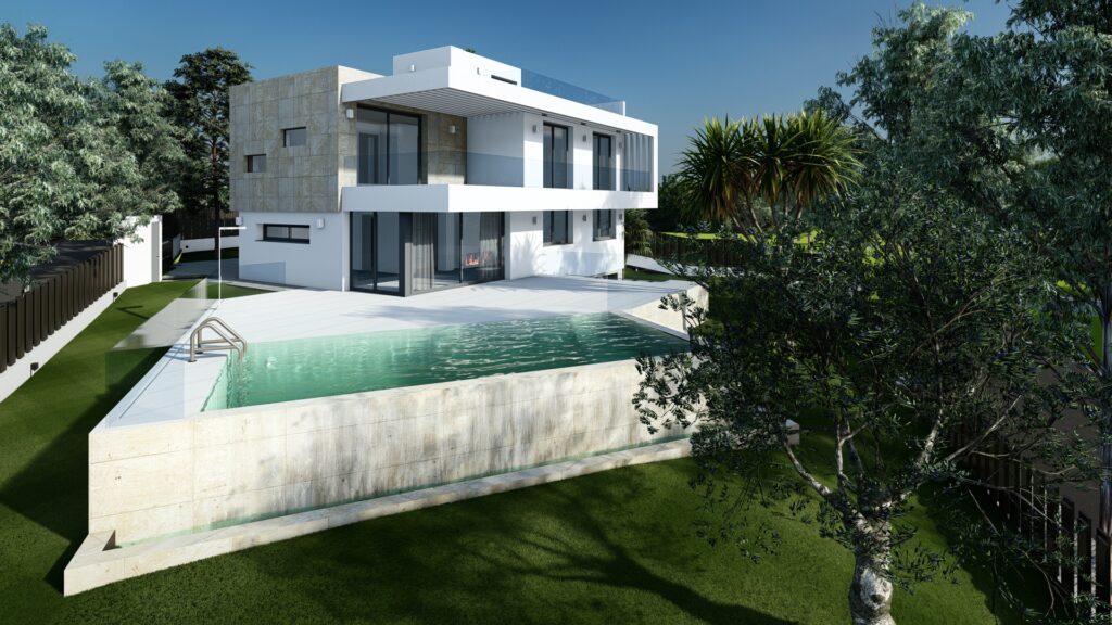 Vivienda unifamiliar Chilches exterior piscina Málaga